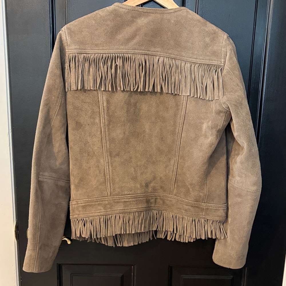 Mango Suede Fringe Jacket - Picture 4 of 8
